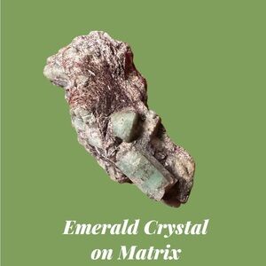 Raw Emerald Crystal Specimens on Matrix
